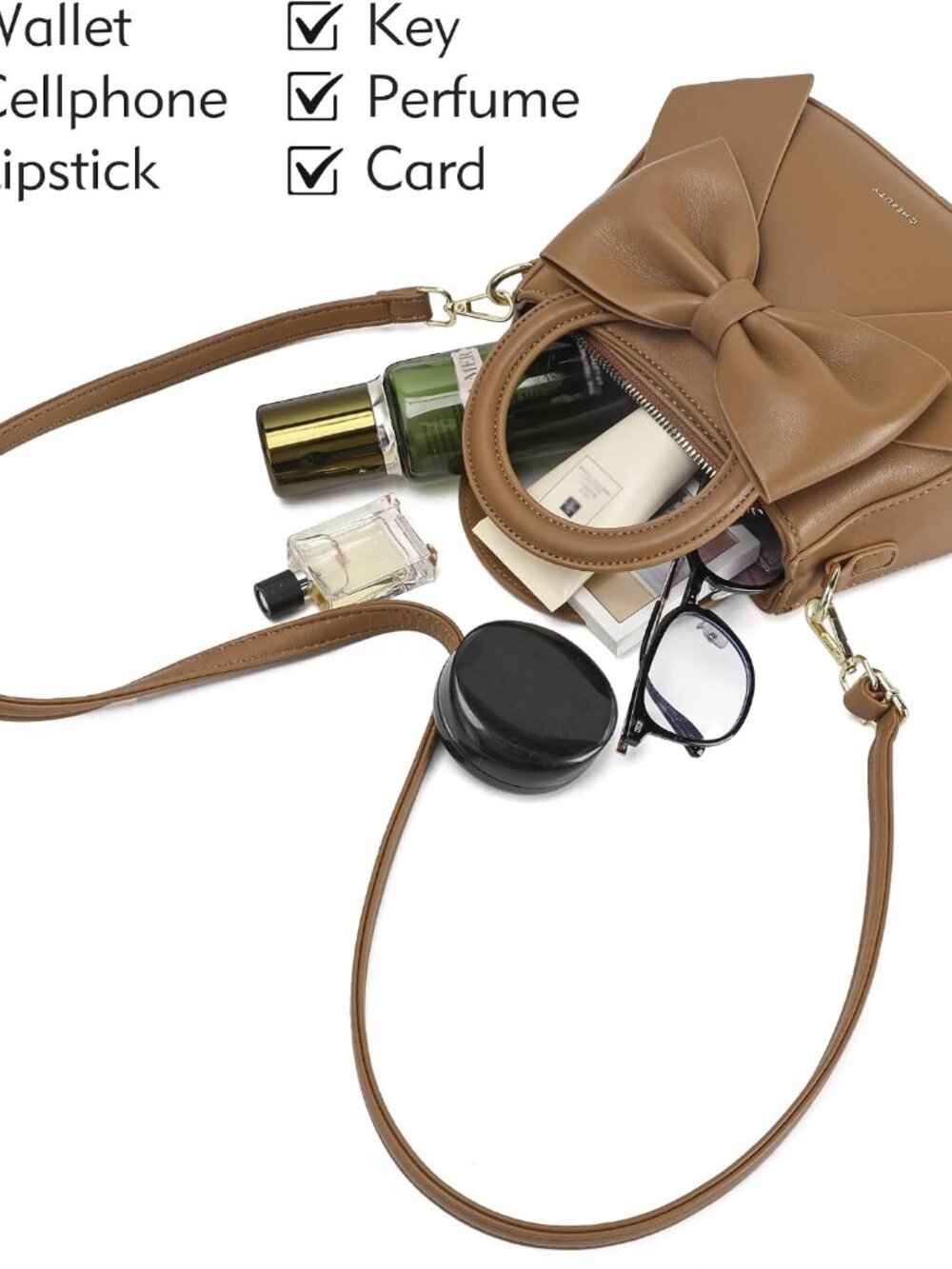 Small Purses for Women Crossbody Bag, Vegan Leather Crossbody Purses and Handbag - Picture 4 of 9